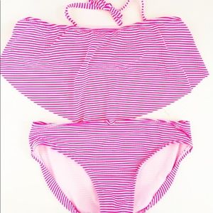 NEW 🌴Cat & Jack Seersucker Bikini Size L (10-12)